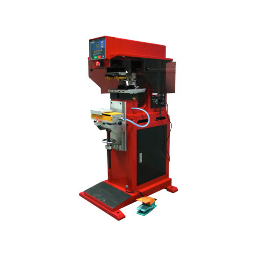 TIC-183SD LCD - ДВУХКРАСОЧНЫЙ НАПОЛЬНЫЙ ПНЕВМОЭЛЕКТРИЧЕСКИЙ ТАМПОННЫЙ СТАНОК