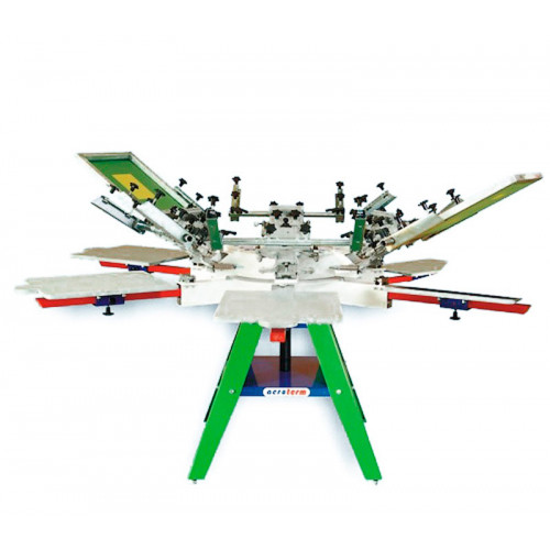 РУЧНОЙ ТРАФАРЕТНЫЙ СТАНОК КАРУСЕЛЬНОГО ТИПА PRINTEX 6/6