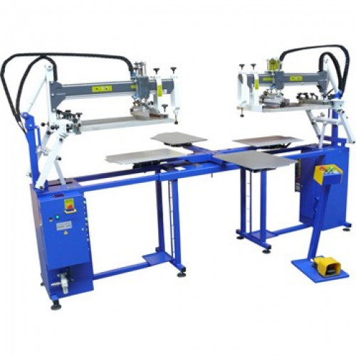 ПОЛУАВТОМАТИЧЕСКИЙ ТРАФАРЕТНЫЙ СТАНОК ДЛЯ ТЕКСТИЛЯ SCHULZE НАT 5070 4/2